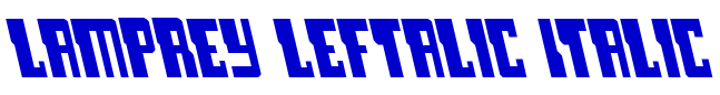 Lamprey Leftalic Italic 字体